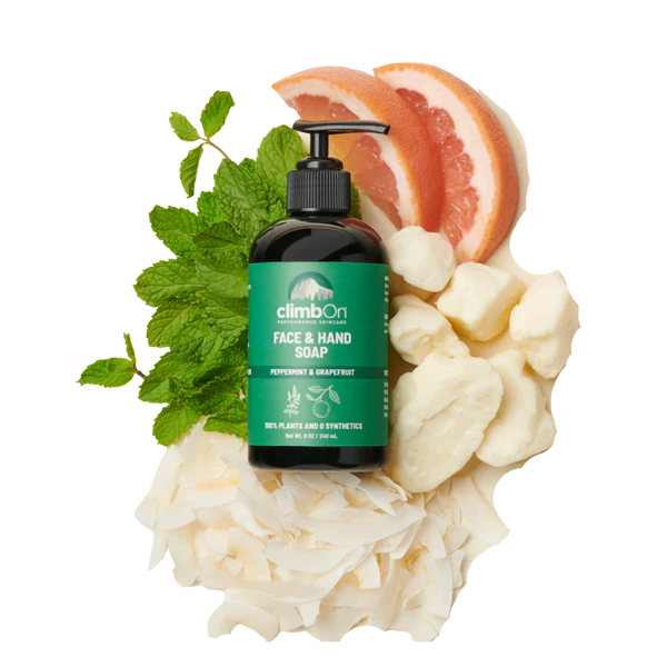 climbon facen and hand soap